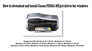 canon mx310 driver for mac